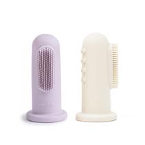 Escova de Dedo mushie para Bebê em Silicone Macio 2 Unidades Escova de Dedo mushie para Bebê em Silicone Macio 2 Unidades