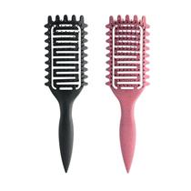 Escova de definição de cachos Yingbtr 2024 para mulheres e homens rosa e preto Escova de definição de cachos Yingbtr 2024 para mulheres e homens rosa e preto
