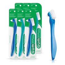 Escova de dentadura GUM Dual Head Hard Bristle Dentist Recom 6Pk Escova de dentadura GUM Dual Head Hard Bristle Dentist Recom 6Pk
