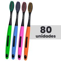 Escova De Dente 80 Unidades Limpeza E Saúde Bucal Com Capa Protetora Macia Escova De Dente 80 Unidades Limpeza E Saúde Bucal Com Capa Protetora Macia