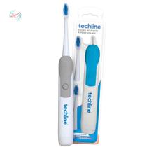 Escova de Dente Adulto Elétrica Cinza - Techline