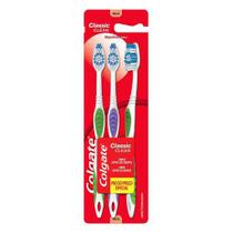 Escova de Dente Colgate Classic Clean 3 Unidades
