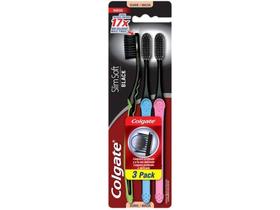 Escova de Dente Colgate Slim Soft - 3 Unidades Escova de Dente Colgate Slim Soft - 3 Unidades