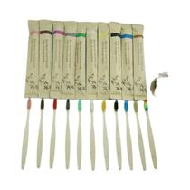 Escova De Dente De Carvão De Bambu Com Cerdas Macias E Coloridas, Cuidado Oral Vegano, Sem Plástico,