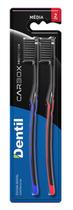 Escova De Dente Dentil Carbox Cerdas Médias - Pack 02 Unid