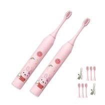 Escova de Dente Eletrica Kit 2 Uni Infantil Recarregavel 6 Modos Limpeza Oral Higiene Bucal Profunda Gengiva Lingua Escova de Dente Eletrica Kit 2 Uni Infantil Recarregavel 6 Modos Limpeza Oral Higiene Bucal Profunda Gengiva Lingua