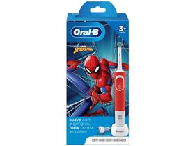 Escova de Dente Elétrica Marvel Spider-Man - Vitality Kids - Oral-B