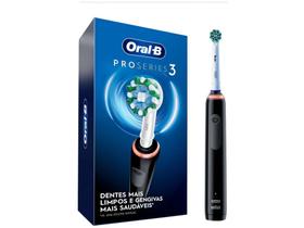 Escova de Dente Elétrica Recarregável Oral-B - Pro Series 3 2 Refis