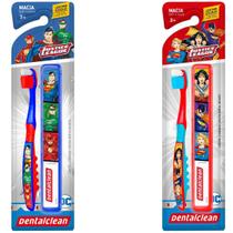 Escova De Dente + Estojo Heróis Liga Da Justiça -Dentalclean