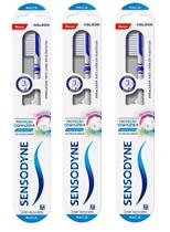 Escova De Dente Ext Macia Proteção Completa Sensodyne Kit X3