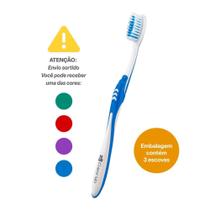 Escova de Dente Extreme Clear Up com 3 Unidad (Cores Sortidas) Mult Saúde - HC589 - Multilaser Saúde