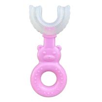Escova de Dente Infantil Bebe Formato U 360 Power Dent Ursinho Cerdas de Silicone Extra Macias Higiene e Cuidado do Bebe Escova de Dente Infantil Bebe Formato U 360 Power Dent Ursinho Cerdas de Silicone Extra Macias Higiene e Cuidado do Bebe