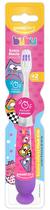 Escova de Dente Infantil Flash Bubu Powerdent Cerdas Macias, Cabo Antiderrapante e Design Divertido para Crianças