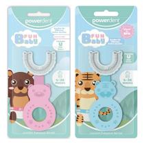 Escova de Dente Infantil Formato de U 360º Fun Baby Powerdent Escova de Dente Infantil Formato de U 360º Fun Baby Powerdent