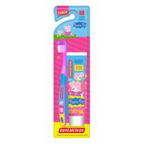 Escova De Dente Infantil + Pasta De Dente 50g Peppa Pig +3 Anos Dentalclean