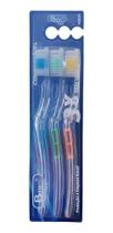 Escova De Dente Maçía Adulto Cerdas Branca Kit , 3 Unidades