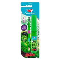 Escova de Dente Macia Junior Condor Vingadores com Estojo Protetor Escova de Dente Macia Junior Condor Vingadores com Estojo Protetor