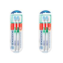 Escova de Dente Macia Sensodyne Multi Proteção + Limpeza Completa Suave 2 Unidades (Kit com 2)