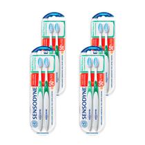 Escova de Dente Macia Sensodyne Multi Proteção + Limpeza Completa Suave 2 Unidades (Kit com 4)