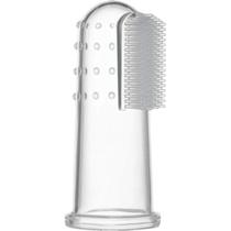 Escova de Dente Massageadora de Dedo para Bebê Silicone Bpa Free Enxoval Higiene