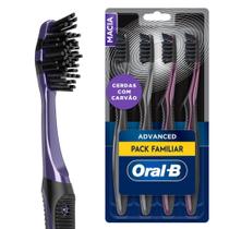 Escova de Dente Oral-B 5 Ações com Carvão 4 Unidades