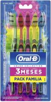 Escova de Dente Oral-B Color Collection Macia Pack Família 5 unidades Escova de Dente Oral-B Color Collection Macia Pack Família 5 unidades