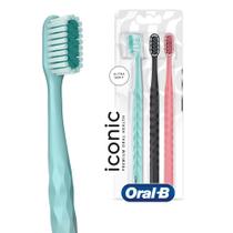 Escova de Dente Oral-B Iconic Premium Cores Sortidas 3 Unidades