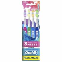 Escova de dente oral-b indicator color collection 4 unidades