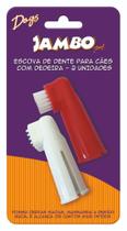 Escova de Dente para cães com Dedeira 2 Unidades - Jambo
