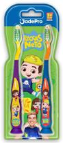 Escova de Dente para Crianças Lucas Neto e Gi - KIT com 2 Uni JADEPRO (c/ ventosa)