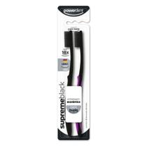 Escova de Dente Powerdent Supremeblack Super Macia com 2 Unidades