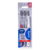 Escova De Dente Sanifill Deep Clean Cerdas Macias Leve 3 Pague 2 Cores Sortidas