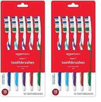 Escova de dentes Amazon Basics Clean Plus Soft Full 10 unidades x 2 Escova de dentes Amazon Basics Clean Plus Soft Full 10 unidades x 2