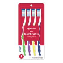 Escova de dentes Amazon Basics Orbit Soft Full 4 unidades