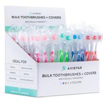 Escova de dentes Avistar descartável de viagem com tampas x104