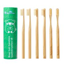 Escova de dentes BlueForest Era de bambu com cerdas de javali, 6 unidades Escova de dentes BlueForest Era de bambu com cerdas de javali, 6 unidades