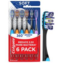 Escova de dentes Colgate 360 Advanced Clean Soft, pacote com 6