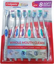 Escova de dentes Colgate Total Manual 8 Soft Full Head (pacote com 8) Escova de dentes Colgate Total Manual 8 Soft Full Head (pacote com 8)