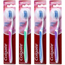 Escova de dentes Colgate Wave Gum Comfort Ultra Soft Compact, pacote com 4
