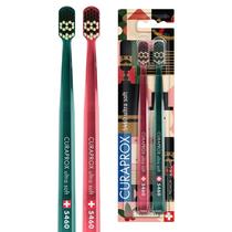 Escova de dentes Curaprox CS 5460 Ultra Soft Christmas, pacote com 2 unidades Escova de dentes Curaprox CS 5460 Ultra Soft Christmas, pacote com 2 unidades
