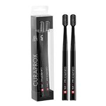 Escova de dentes Curaprox Duo, filamentos ultramacios, pacote com 2 unidades, preta Escova de dentes Curaprox Duo, filamentos ultramacios, pacote com 2 unidades, preta