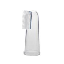 Escova de dentes de dedo e massageador para bebês em silicone - MBBIMPORTS