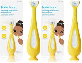 Escova de Dentes de Treinamento Frida Baby para Crianças Pequenas Pacote com 2 Escova de Dentes de Treinamento Frida Baby para Crianças Pequenas Pacote com 2