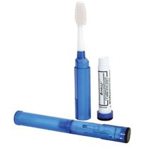 Escova de dentes de viagem Aurelle Toob Brush com creme dental recarregável
