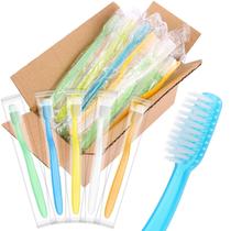 Escova de Dentes Descartável ACSKD Pacote com 200 Unidades Cerdas Macias