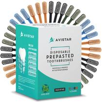 Escova de dentes descartável Avistar 40 unidades com creme dental
