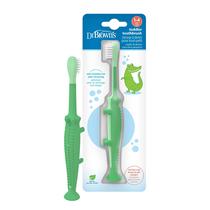 Escova de dentes Dr. Brown's Baby and Toddler Crocodile, pacote com 1 a 4 anos