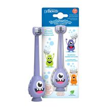 Escova de dentes Dr. Brown's ToothScrubber de 1 a 4 anos com ventosa Escova de dentes Dr. Brown's ToothScrubber de 1 a 4 anos com ventosa