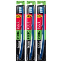 Escova de dentes Dr. Collins Perio Plus Compacta, pacote com 3