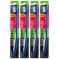 Escova de dentes Dr. Collins Perio Plus Compacta pacote com 4